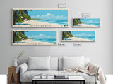 Diani Beach, Kenya Panoramic Print, Vacation Gift, Kenya Wall Art, Beach Painting, Beach Decor, Large Wall Art, Wood Frame Art