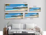 Folkestone Beach, Barbados Panoramic Print, Vacation Gift, Barbados Wall Art, Beach Painting, Beach Decor, Beach Or Lakehouse Art