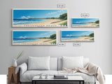 Freshwater Beach, Australia Panoramic Print, Vacation Gift, Australia Wall Art, Beach Painting, Beach Decor, Large Wall Art, Wood Frame Art