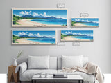 Gili Air, Indonesia Panoramic Beach Print, Vacation Gift, Indonesia Wall Art, Framed Canvas Print, Framed Beach Painting