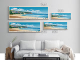 Golden Sands, Bulgaria Panoramic Print, Vacation Gift, Bulgaria Wall Art, Beach Painting, Beach Decor, Large Wall Art, Wood Frame Art