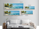 Half Moon Caye, Belize Panoramic Print, Vacation Gift, Belize Wall Art, Beach Painting, Beach Decor, Beach Or Lakehouse Art