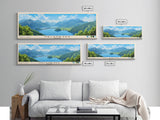 Helenesee, Germany Panoramic Print, Vacation Gift, Germany Wall Art, Beach Painting, Beach Decor, Large Wall Art, Wood Frame Art