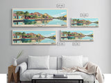 Hoi An, Vietnam Panoramic Beach Print, Vacation Gift, Vietnam Wall Art, Framed Canvas Print, Framed Beach Painting