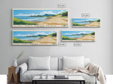 Hot Water Beach, New Zealand Panoramic Print, Vacation Gift, New Zealand Wall Art, Beach Painting, Beach Decor, Beach Or Lakehouse Art