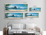 Ihla Grande, Brazil Panoramic Print, Vacation Gift, Brazil Wall Art, Beach Painting, Beach Decor, Large Wall Art, Wood Frame Art