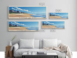 Kiawah Island, South Carolina Panoramic Beach Print, Vacation Gift, South Carolina Wall Art, Beach Painting, Beach Decor, Beach Painting