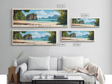 Koh Kradan, Thailand Panoramic Print, Vacation Gift, Thailand Wall Art, Beach Painting, Beach Decor, Beach Or Lakehouse Art