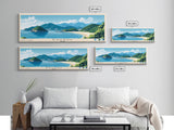 Kyushu, Japan Panoramic Beach Print, Vacation Gift, Japan Wall Art, Framed Canvas Print, Framed Beach Painting