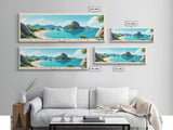 Lagoinha do Leste, Brazil Panoramic Print, Vacation Gift, Brazil Wall Art, Beach Painting, Beach Decor, Beach Or Lakehouse Art