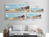 Langeoog Beach, Germany Panoramic Print, Vacation Gift, Germany Wall Art, Beach Painting, Beach Decor, Beach Or Lakehouse Art