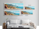 Las Pocitas, Peru Panoramic Print, Vacation Gift, Peru Wall Art, Beach Painting, Beach Decor, Beach Or Lakehouse Art