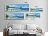 Lime Cay, Jamaica Panoramic Print, Vacation Gift, Jamaica Wall Art, Beach Painting, Beach Decor, Beach Or Lakehouse Art