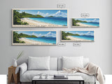 Lindbergh Bay Beach, US Virgin islands Panoramic Beach Print, Vacation Gift, US Virgin islands Wall Art, Beach Painting, Beach Decor, Beach Painting