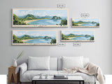 Ly Son, Vietnam Panoramic Beach Print, Vacation Gift, Vietnam Wall Art, Framed Canvas Print, Framed Beach Painting