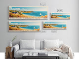 Martha’s Vineyard, Massachusetts Panoramic Beach Print, Vacation Gift, Massachusetts Wall Art, Beach Painting, Beach Decor, Beach Painting