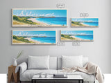 Maundays Bay, Anguila Panoramic Beach Print, Vacation Gift, Anguila Wall Art, Beach Painting, Beach Decor, Beach Painting