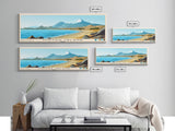 Mocha Island, Chile Panoramic Print, Vacation Gift, Chile Wall Art, Beach Painting, Beach Decor, Large Wall Art, Wood Frame Art