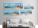 Mykonos, Greece Panoramic Print, Vacation Gift, Greece Wall Art, Vacation Wall Art, Vacatation Memories, Beach Decor, Beach Or Lakehouse Art