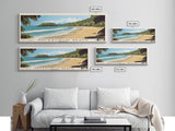 Nacascolo Beach, Costa Rica Panoramic Print, Vacation Gift, Costa Rica Wall Art, Beach Painting, Beach Decor, Large Wall Art, Wood Frame Art