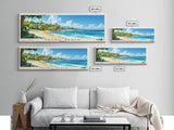 Negril Beach, Jamaica Panoramic Print, Vacation Gift, Jamaica Wall Art, Vacation Wall Art, Vacatation Memories, Beach Decor, Beach Or Lakehouse Art