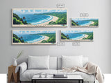 Nihiwatu Beach, Sumba, Indonesia Panoramic Beach Print, Vacation Gift, Sumba, Indonesia Wall Art, Framed Canvas Print, Framed Beach Painting