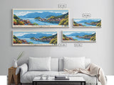 Nishihama, Japan Panoramic Beach Print, Vacation Gift, Japan Wall Art, Beach Painting, Beach Decor, Beach Painting