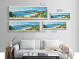 Nosy Be, Madagascar Panoramic Beach Print, Vacation Gift, Madagascar Wall Art, Beach Painting, Beach Decor, Beach Painting