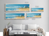 Ocean City Beach, Maryland Panoramic Beach Print, Vacation Gift, Maryland Wall Art, Beach Painting, Beach Decor, Beach Painting