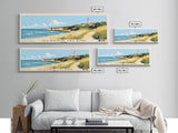 Oleron Island, France Panoramic Print, Vacation Gift, France Wall Art, Beach Painting, Beach Decor, Large Wall Art, Wood Frame Art