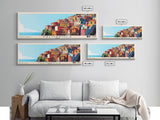 Palmarola, Italy Panoramic Print, Vacation Gift, Italy Wall Art, Beach Painting, Beach Decor, Beach Or Lakehouse Art