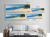 Pampelonne Beach, France Panoramic Print, Vacation Gift, France Wall Art, Beach Painting, Beach Decor, Beach Or Lakehouse Art