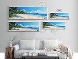 Pantai Saujana, Malasyia Panoramic Print, Vacation Gift, Malasyia Wall Art, Beach Painting, Beach Decor, Beach Or Lakehouse Art