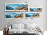 Pimentel, Peru Panoramic Print, Vacation Gift, Peru Wall Art, Beach Painting, Beach Decor, Large Wall Art, Wood Frame Art