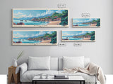 Pingtan, China Panoramic Beach Print, Vacation Gift, China Wall Art, Framed Canvas Print, Framed Beach Painting