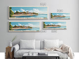 Porto de Galinhas, Brazil Panoramic Print, Vacation Gift, Brazil Wall Art, Beach Painting, Beach Decor, Large Wall Art, Wood Frame Art