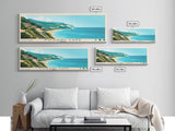 Possidi Cape, Greece Panoramic Beach Print, Vacation Gift, Greece Wall Art, Beach Painting, Beach Decor, Beach Painting