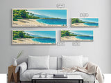 Puerto Seco Beach, Jamaica Panoramic Beach Print, Vacation Gift, Jamaica Wall Art, Beach Painting, Beach Decor, Beach Painting