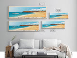 Punta Gallinas, Colombia Panoramic Beach Print, Vacation Gift, Colombia Wall Art, Framed Canvas Print, Framed Beach Painting