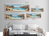 Rabbit Beach, Lampedusa, Italy Panoramic Print, Vacation Gift, Lampedusa, Italy Wall Art, Beach Painting, Beach Decor, Beach Or Lakehouse Art