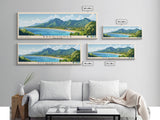 Rarotonga, Cook Islands Panoramic Beach Print, Vacation Gift, Cook Islands Wall Art, Beach Painting, Beach Decor, Beach Painting