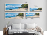 Ream Beach, Cambodia Panoramic Print, Vacation Gift, Cambodia Wall Art, Beach Painting, Beach Decor, Beach Or Lakehouse Art