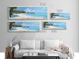 Reethi Rah, Maldives Panoramic Beach Print, Vacation Gift, Maldives Wall Art, Beach Painting, Beach Decor, Beach Painting