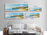 Rügen, Germany Panoramic Beach Print, Vacation Gift, Germany Wall Art, Beach Painting, Beach Decor, Beach Painting