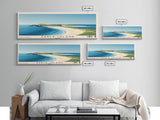 Sable Island, Canada Panoramic Beach Print, Vacation Gift, Canada Wall Art, Framed Canvas Print, Framed Beach Painting