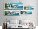 Santa Margarita Island, France Panoramic Print, Vacation Gift, France Wall Art, Beach Painting, Beach Decor, Beach Or Lakehouse Art