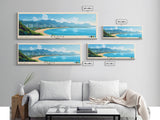 Sanya, China Panoramic Print, Vacation Gift, China Wall Art, Beach Painting, Beach Decor, Beach Or Lakehouse Art