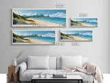 Sardinia, Italy Panoramic Beach Print, Vacation Gift, Italy Wall Art, Beach Painting, Beach Decor, Beach Painting