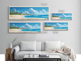 South Beach, Bahamas Panoramic Print, Vacation Gift, Bahamas Wall Art, Vacation Wall Art, Vacatation Memories, Beach Decor, Beach Or Lakehouse Art