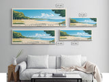 Starnberger See, Germany Panoramic Print, Vacation Gift, Germany Wall Art, Beach Painting, Beach Decor, Large Wall Art, Wood Frame Art